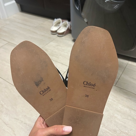 Chloe woody linen sandals - Picture 4 of 5